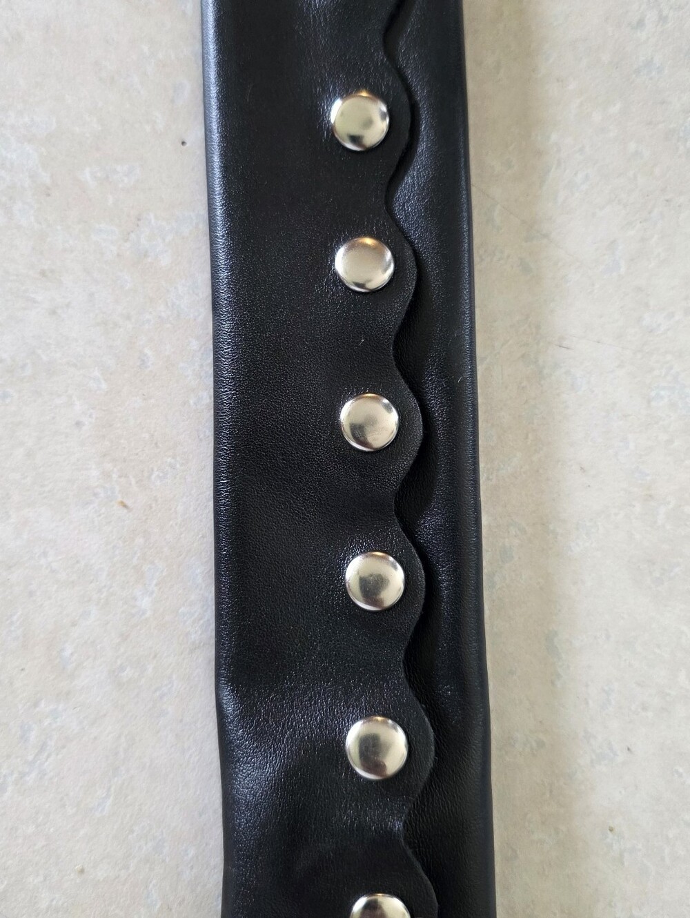 Harley-Davidson Black Leather Hair Pony Tail - Picture 4 of 7